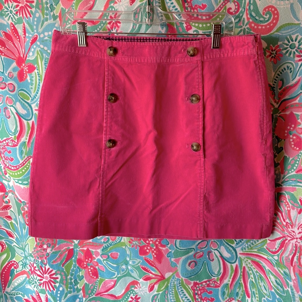 Vineyard Vines Pink Corduroy Skirt
